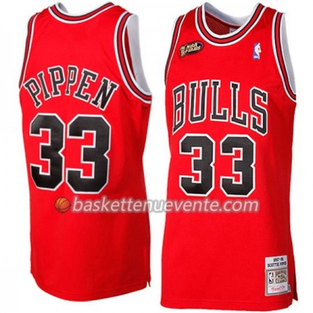 Maillot Basket Chicago Bulls Scottie Pippen 33 Hardwood Classics Rouge Swingman - Homme